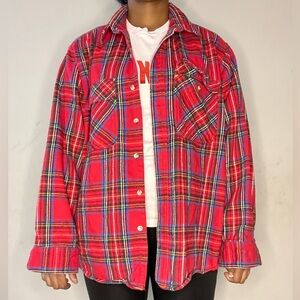 Pendleton Red and Black Plaid Shirt